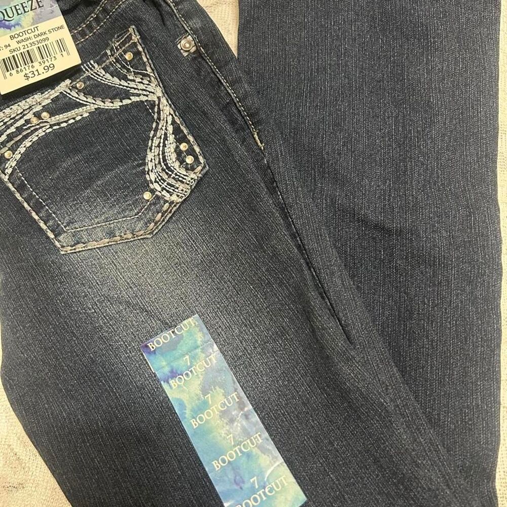 Squeeze Women's Navy and Blue Jeans